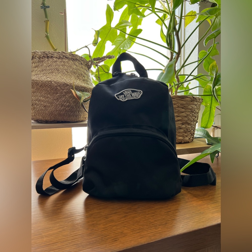 Vans mini black backpack